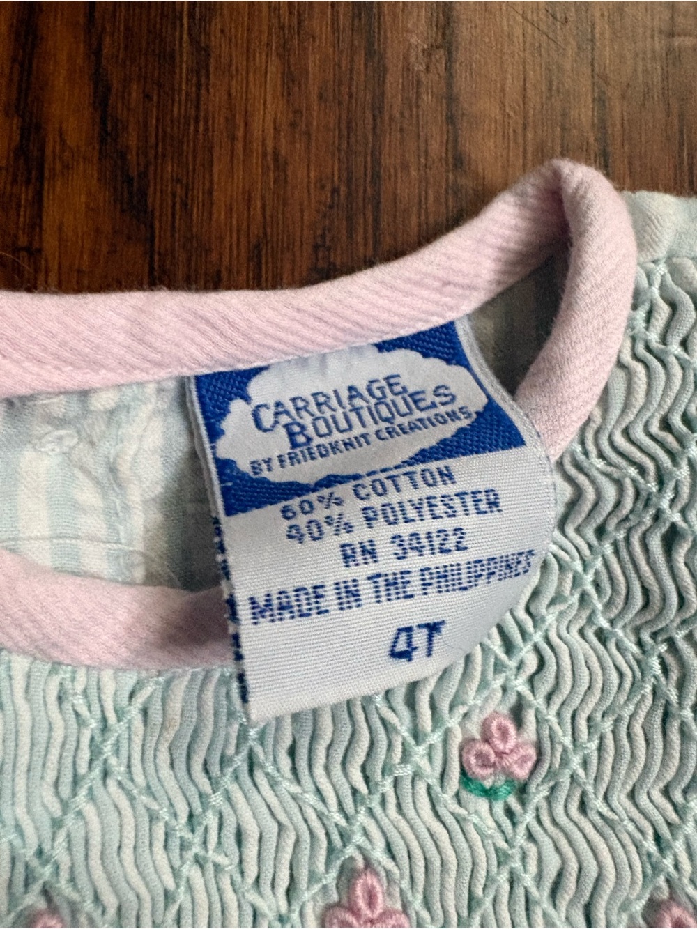 Smocked Dress - Roses - Flowers - Ruffles - Picture 4 of 5